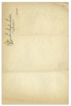 Moe Howard's Handwritten Signed Comedy Sketch, Circa Mid-1950s, With Shemp -- Manuscript Spans 5 Pages